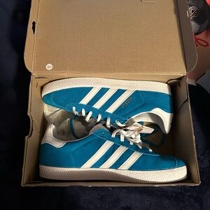 Adidas Turquoise and White Classic Sneakers adidas gazelle new in box with tags